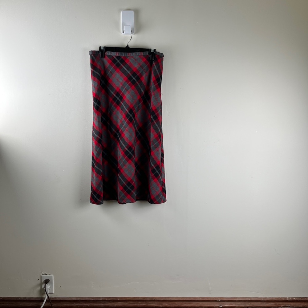 White Stag Vintage Plaid Maxi Skirt 8/10